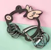 Porte-clés cochon mignon, Animal fille garçon, portefeuille de voiture, pendentif de sac, porte-breloque, cadeau de Couple, bijoux