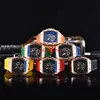 Лучшие роскошные мужские кварцевые часы с разноцветным ремешком, деловые модные мужские и женские часы, повседневные спортивные часы kis