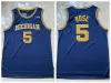 2021 Michigan Woerines College Basketball Jerseys 2 Jodan Poole 5 Jalen Rose 4 Chris Webber 25 Juwan Howard Vintage Yellow Ed Shirts
