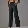 Брюки для активного отдыха, дышащие длинные женские брюки для йоги с высокой посадкой и карманами, широкие леггинсы для фитнеса, эластичные спортивные облегающие брюки Pantalones De Mujer
