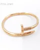 Hot Classic Designer Charm Armbanden sieraden legering goud Nagel bangle mode-sieraden kartier Luxe design armband voor vrouwen verjaardagscadeautjes bruiloft party1269849