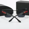 Designer sunglasses men semi-frame sunglasses for women trend men casual gift glasses Beach shading UV protection polarized glasses with box