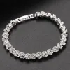 Luxurious Fashion Zircon Inlaid Flashing Bracelet for Women Bracelet Wedding Party Anniversary Jewelry Gift pulseras