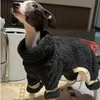 Vêtements de chien Onesies d'hiver pour chiens grands vêtements de chiot doux col haut chaud lévrier italien lâche costumes épais à quatre pattes 231202