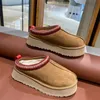 Womens Tazz Slippers Tasman Fur Slides الكلاسيكية بذور الخردل الفائقة منصة Mini Boot Slip-on Les Petites Suede Wool Seal Designer Booties Size 35-44