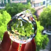 Lustre en cristal de luxe 60mm, pendentif à facettes claires, boule d'éclairage, attrape-soleil de mariage, sphère Fengshui, décoration d'arbre de noël