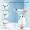 Face Care Devices CkeyiN EMS V Face Simming Belt Chin Cheek Lifting Massager LED Pon Wrinkle Remover Anti Age Double Chin Removal Neck Slimmer 231202