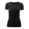 Lu-23 Sports T-shirt Fitness Short Sleeve Workout t Shirts for women Gym Tops Active Wear Spandex Crew Neck Fashion Yoga Clothes