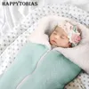 Bolsas de dormir Nacido Bebé Cochecito de punto Bolsas de dormir Sobre Kid Wrap Swaddle Mantas Ropa de cama Sobre Infantil Sleepsack 0-1-2 Mes S14 231202