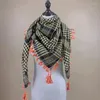 Scarves Shemagh Head Neck Scarf Men Women Shawl Kafiya Wrap Hunting Hiking With Tassels Windproof