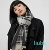 Double-sided printed cashmere scarf Women's autumn and winter warm pony fashion checkered elegant shawl thickening