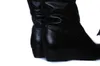 ブーツプラスサイズ34-43ファッション到着冬のミッドカーフ女性ブーツブラックホワイトブラウンフラットヒールハーフブーツ秋の雪靴Yuj7 231202