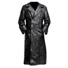 Vestes pour hommes Halloween Rétro Moyen Âge Punk Veste Longueur Moyenne Couleur Unie Pu Cuir Automne Manteau Chaquetas Hombre