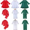 Piżama dzieci świąteczne piżamę rodzina rodzeństwo matematyka dziewczyny nocna sukienka guzika u dzieci chłopcy snu 231202