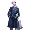 Frauen Leder 2023 Echtem Schaffell Jacke High-End-Herbst Echte Jacken Für Frauen Mode Graben Mäntel Casaco Feminino