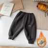 Pantaloni Pantaloni casual in peluche per bambini Abbigliamento in pile per ragazze invernali