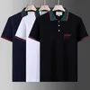 Mens Polos Summer Shirts Brand Clothing Cotton Short Sleeve Business Designers Tops T Shirt Casual Striped Breatble Clothes M-4XL