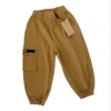 Nowe jesień i zimowe spodnie sportowe dla dzieci ciepłe, swobodne nowa wersja wysokiej jakości spodni dla dzieci Rozmiar 90-150 cm F04