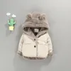 Piumino OLEKID Autunno Inverno Bambino Giacca in pile Cartone animato con cappuccio Plus Velluto Neonato Cappotto per neonato nato Neonata Capispalla Bambino Parka 231202