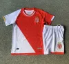 Versione fan del giocatore Maillot de foot Monaco Gala 23/24 Maglie da calcio kit per bambini AS BEN YEDDER MINAMINO VOLLAND BOADU EMBOLO MARTINS bambini 2023 2024 Maglia da calcio ragazzo