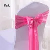 Sashes 25pcslot Satin Chair Wedding Decoration Burgundy Band Bow for Design Party Event el Banquet 231202