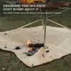 Andra sportvaror camping eldfast tyg flamma retardant isolering matte filt glasbelagd värmepad utomhus picknick grill 231202