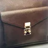 Brązowe kropki malowane z zamekami woreczkami designerski designerskie torby torba na ramię luksusowa torba na torebkę kobiet