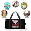 Utomhusväskor Judo Gym Bag Din första lektion är GRATIS Travel Training Sports Men Print Accessories Retro Fitness Portable Handväskor