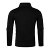 Sweat-shirt à capuche pour hommes, élégant, col montant, chaud, doux, décoré de boutons, pull pour automne/hiver, printemps, confortable