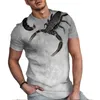 Men's Thirts Fashion Scorpion King 3D Printing Casual Street Apparel Hip Hop Short Sleeve T-Shirt Non Cotton Fabricable