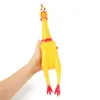 300 stks Screaming Chicken Squeeze Sound Speelgoed hond kat kauwt speelgoed kinderen Decompressie grappige tool rubber Squeak Pieper puppy gift Huisdier Speelgoed