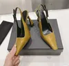 Designer kledingschoenen slingback pumps dames klassiekers leer luxe kantoor hoge hakken mode casual hakken schoenen