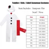 Cosplay Kids Halloween kostium świąteczny kostium Baby Snowman Crowdern Cute Cosplay for Girl Boy Fancy Year Party 231202