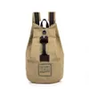Ryggsäck manjianghong stor kapacitet justerbar axel rygg zip pocket card slot key shackle casual canvas bag302l