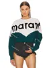 Isabel Marant Round Neck Pullover Sweatshirt Women Designer Loose Long sleeved Jumper Sweater Cotton Casual
