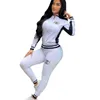 Les survêtements féminins 2 pièces sets tenues Sport Sweins SweetSuit Femmes à manches longues Suisse de sport Daily Vestes Pantalons Jogging Tenues Mujer Sport Suit