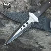 New Full Tang Sharp 440c Blade Tactical Military Fixed Blade Knife Bushcraft Camping Edc Tool Survival Self Defense Pocket Knife