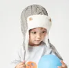 キャップハット冬の赤ちゃん爆撃機の帽子編みの子供たちのための男の子と女の子のためのビーニーキャップ