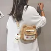 Akşam çantaları Japon kadınlar ins ins sevimli küçük omuz çantası kadın karikatür crossbody kız öğrenci peluş cep telefonu