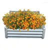 花瓶の黄色の保育園磁器ラベルハーブガーデニングカスタムデザインサイズスタイル - 分離した亜鉛メッキの花のベッド