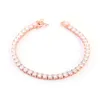 Bracelet de Tennis en or Rose 10K, bijoux à la mode, chaîne en diamant Moissanite de 2Mm 3Mm 4Mm 5Mm, en Stock