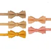 Bow Ties skräddare Smith Men Bowties Classic Satin Bowtie Wedding Party Justerbar Solid Colorful Neck Cravat