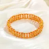 Strand Natural Blonde Crystal Double Layer Bracelet Brazilian Transparent Beaded Handmade DIY Fashion Women's Jewelry