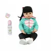 Bonecas brinquedo corpo inteiro silicone à prova de água banho brinquedo reborn criança bebê bonecas bebe boneca presente realista com garrafa de pérola 231202