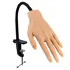 Nagelövning Silikon Fake Hands Model With Stand Nail Art Practice Hand Can Insert False Nails Display Nail Jewelry Art Tools 231202