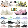 Üstler Düşük Track Led 3.0 2.0 Sıradan Ayakkabı Tasarımcısı Erkek Kadın Moda Yürüyüşü Runner Spor Sakızlar Platformu Alt Full Siyah ve Beyaz Pembe Sarı Gri Loafers Traienrs