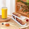 Kitchen Storage Organization 1pc Egg Dispenser with Rolldown Design for Fridge Neatly Stores and Distributes Eggs 231202