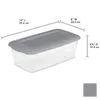 Lagringslådor BINS STERILITE 6 Qt Box Plastuppsättning av 40 smycken Organiser Hem Perfekt för lagring av skor Tillbehör 231202