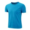 クイックドライラウンドネックスポーツTシャツジムジャージャージーフィットネスシャツトレーナーランニングTシャツの男性ソリッドカラー衣料品スポーツウェアクラスサービス