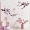 Wandstickers Home Decoratie | Wonen | Slaapkamer Multicolor Bird on Tree Branch Sticker Ornament Chinese stijl Bloembloesem Stickers 231202